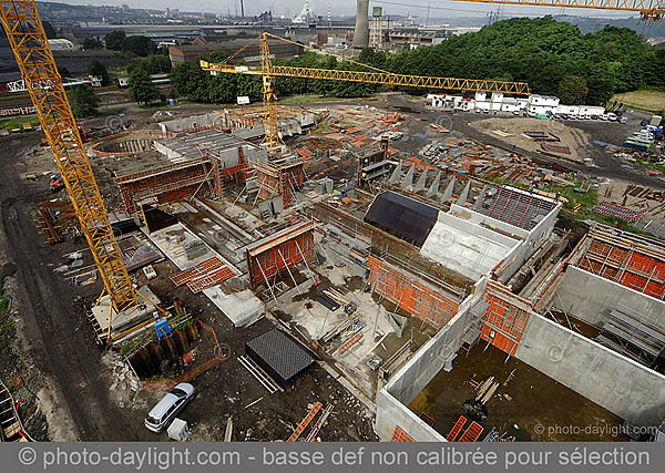 Station d'puration de Sclessin en construction